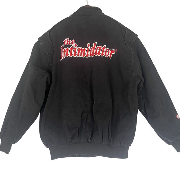 Vintage NASCAR Chase Authentic Dale Earnhardt Black Denim Jacket Mens Medium - Picture 3 of 16